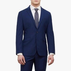 Kenneth Cole Reaction Modern Techni-Cole Navy Blue Two Piece Suit - NWT